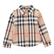 Chàng trai áo Anh Xuân Thu ăn mặc 2019 mới bông dài tay mỏng trên trẻ em Plaid Shirt chàng trai áo sơ mi.