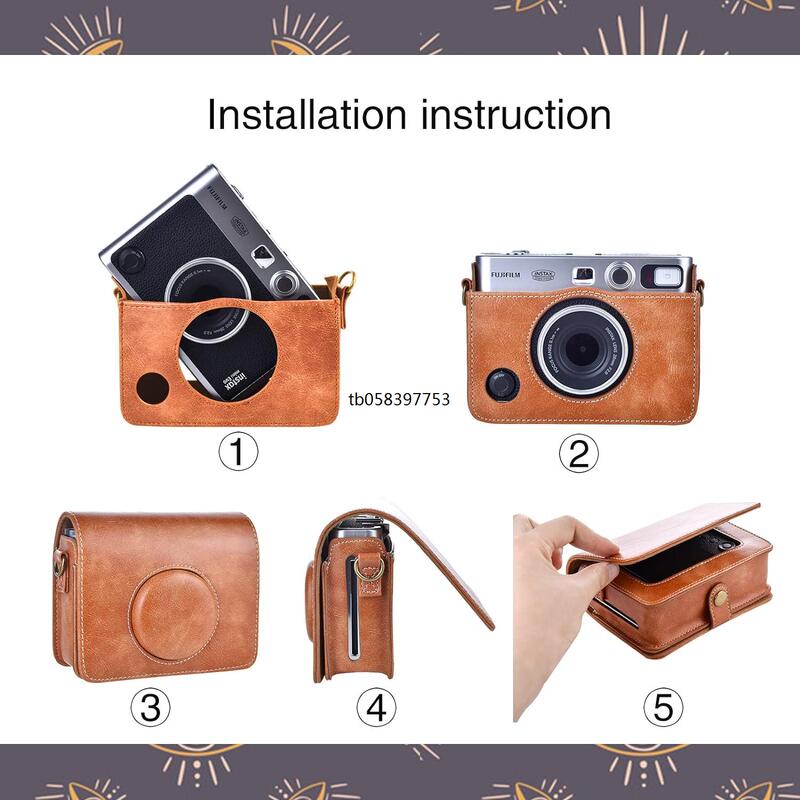 Original Suitable for Fuji Evo Protective Case Polaroid Mini Camera Bag Accessories Mini Instax Shell Leather Case Collection