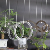 Steel wire hanging clothing store hanging clothes hanger hook steel wire ring display rack hanging clothes aerial hook crystal ring