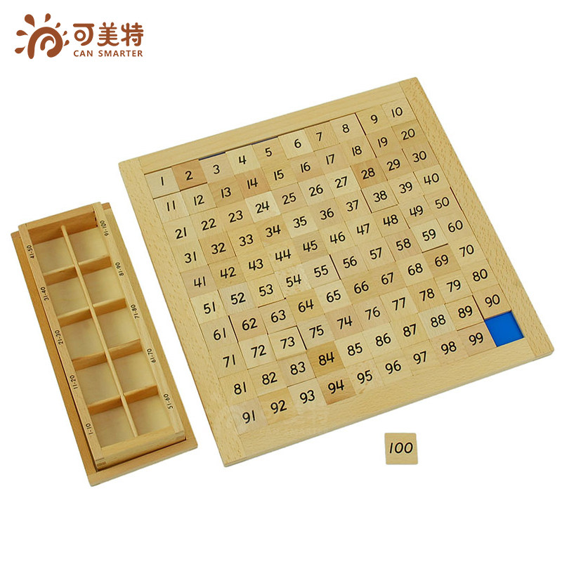 25年必买!可美特蒙氏百数板1-100连续数板,孩子数学启蒙就靠它了?-其它早教玩具类-淘宝好物网