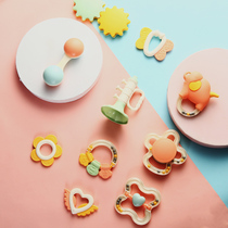 Baby newborn toys 0-1 year old teether hand baby toys Rattling sand hammer Early education educational toys 3-6-1