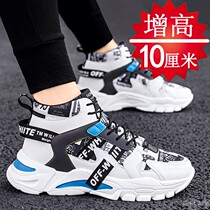 Summer high-help inner heightening mens shoes 10cm sneakers men heightening shoes 8cm casual shoes mens inner heightening plate shoes