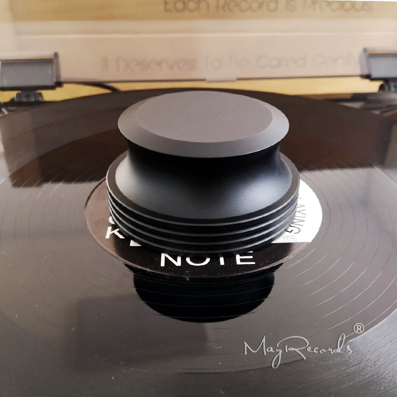 Aluminum disc pressure town heavyweight 410g matte black record town pressure town stable record shock absorption 