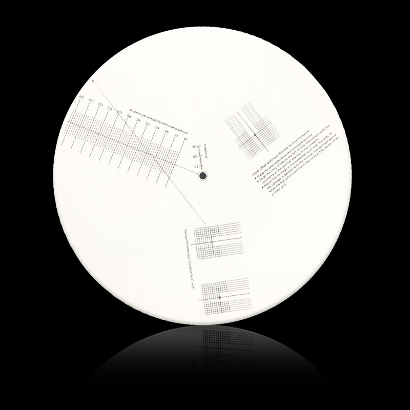 Mayrecords Stylus cartridge calibration disc Vinyl record player over-range detection ruler LP anti-slip disc