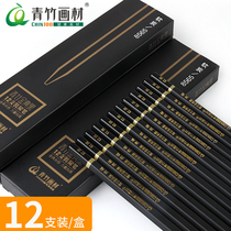 Green Bamboo Classic Black Pheu Sketching Pen Painting Charcoal Pen Beginners Adult Fine Arts Students Professional Hand-painted Sketching Pencil Drawing Pencil Drawing Art Candidates Intensive Exam Special Charcoal Pen