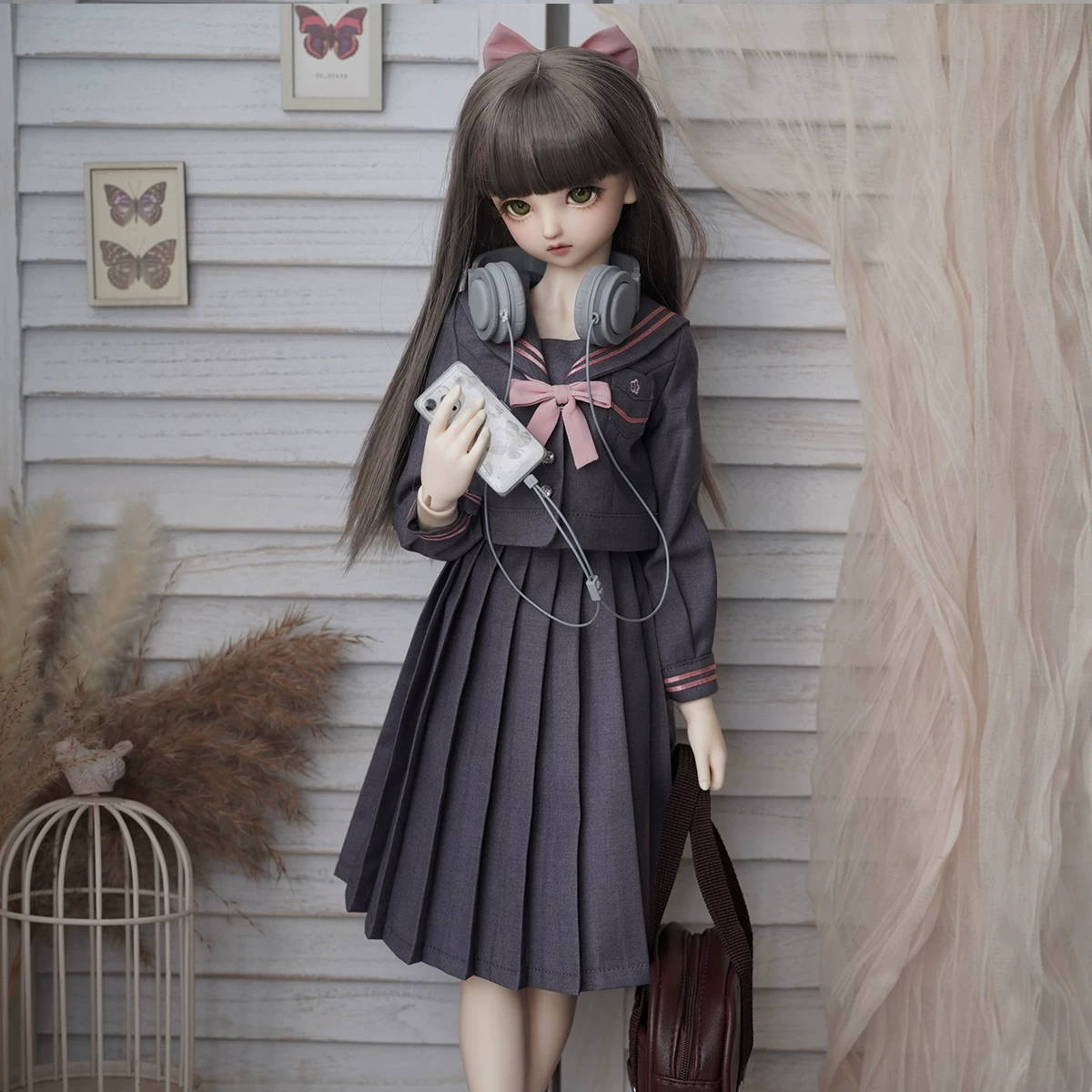 Сакура семья оригинальная BJD четыре точки Пу Си Сюангмэй 3 точки [Chunqi Женщина] JK морской костюм набор