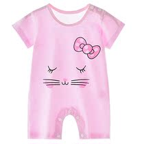 Newborn Air Conditioning Wear short sleeves One-piece Clothes Summer Men and women Baby Harvest Summer Sleeping Baby Summer 