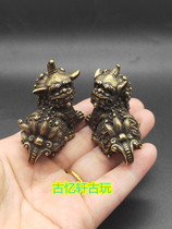 Ancient Play Miscellaneous Collection Retro Styling Small Pendulum Pieces of the Fortune Kirin Pendulum Pieces Unicorn Pendulum pair