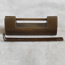 Ancient playing miscellaneous collection antique lock old pure copper retro copper lock lock cabinet cross open padlock first decorated case lock