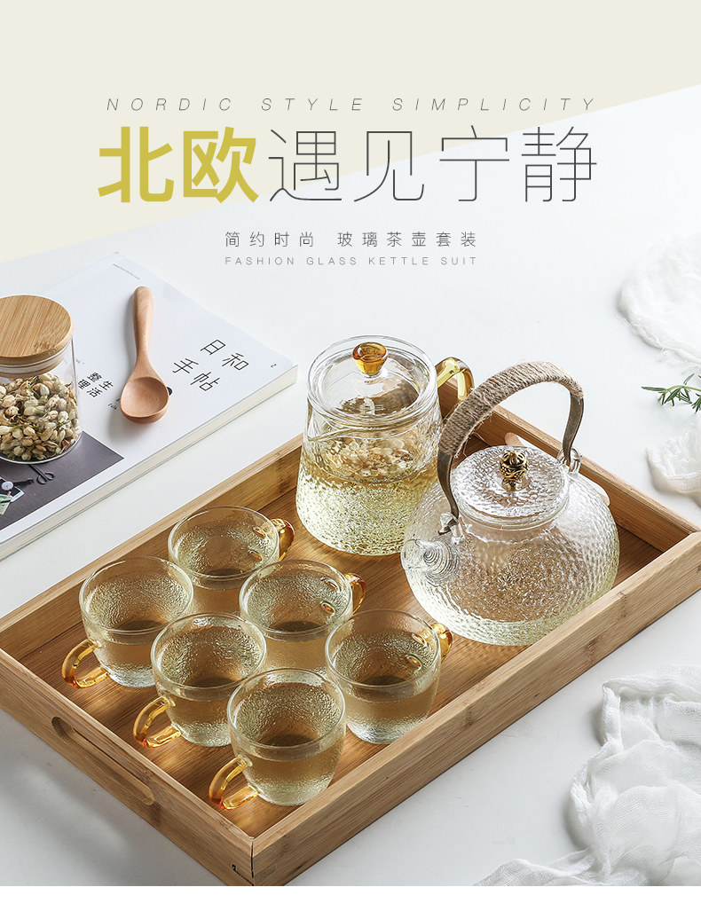 日式家用锤纹泡茶烧水壶 图2