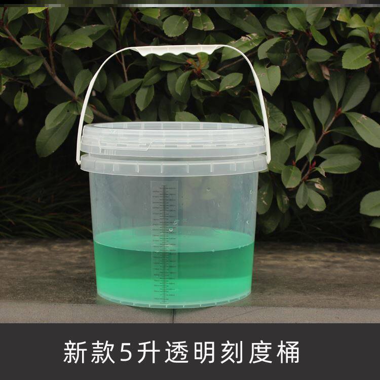 24 Hours Urinals Bucket 24 Hours Urine Protein Dosing Bucket Scale Bucket 5 Liters 0 Transparent Barrel Plastic Metering Medical Mention