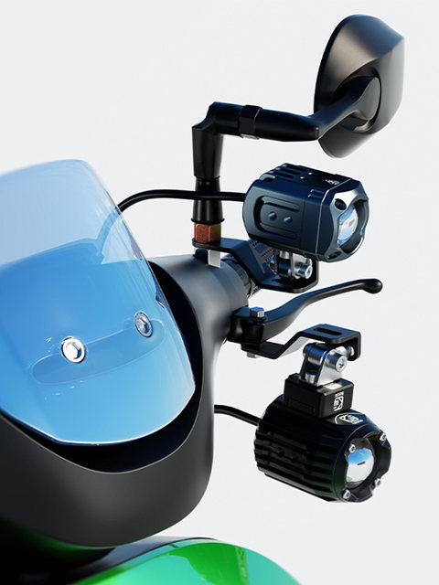 Kaiweige Motorcycle Spotlight Mounting Bracket Quick-Release Electric Vehicle Rearview Mirror Base Hidden Universal Bracket