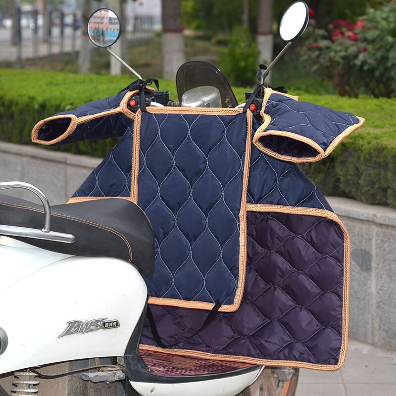 Electric car windshield is winter velvet autumn motorcycle waterproof spring and autumn thin windshield two-piece small section