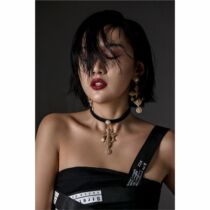 EVO - Sense Cross Pearl retro - ancient leather flow necklace necklace choker neckchain