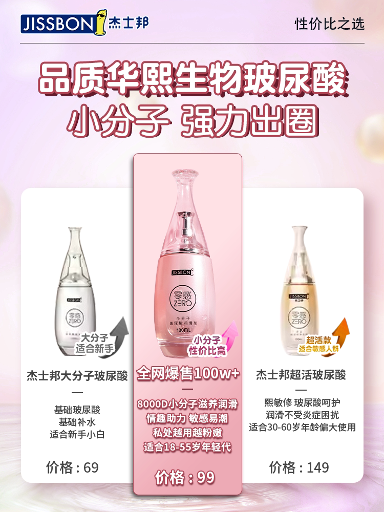 【中國直郵】 傑士邦 人體潤滑液劑油 夫妻陰道男用品女性私處專用激情趣爽 100ml