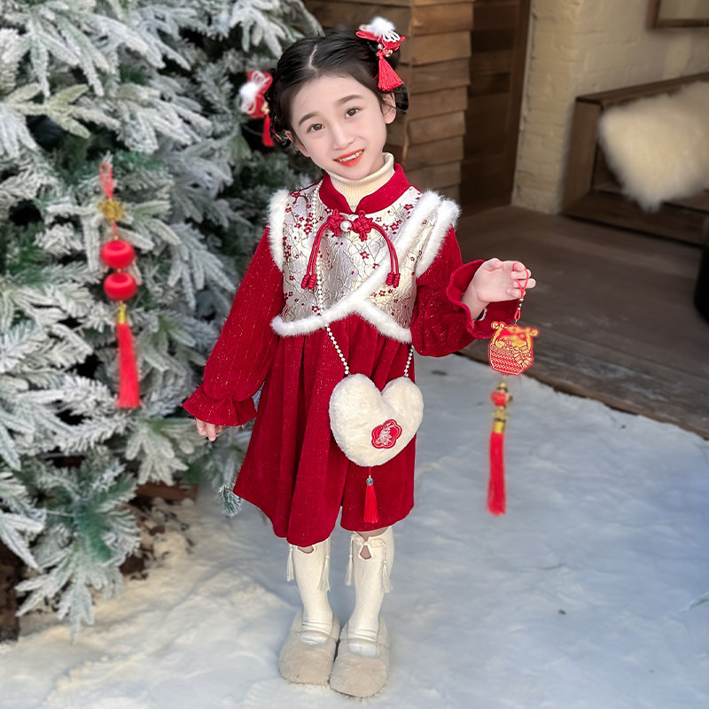 如何挑选适合女童的加绒冬季汉服连衣裙?-汉服-淘宝百科网
