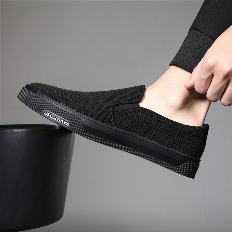 2022 new spring sails shoes men's shoes wave shoes breathable old Beijing Korean version casual One foot pedal sloth board shoes