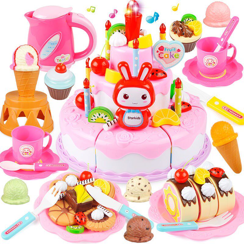 June 1 Children's Day Birthday gifts Cake toys Men and women babies dress up home wine Kitchen Che Che Le Children cook