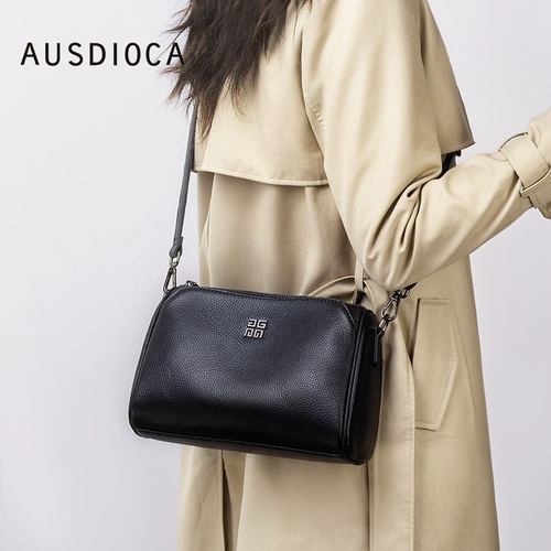 Летняя кожаная сумка через плечо, воловья кожа, премиум класс, из натуральной кожи