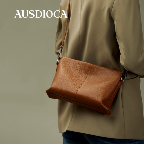 Летняя сумка через плечо, универсальная небольшая сумка для отдыха, из натуральной кожи