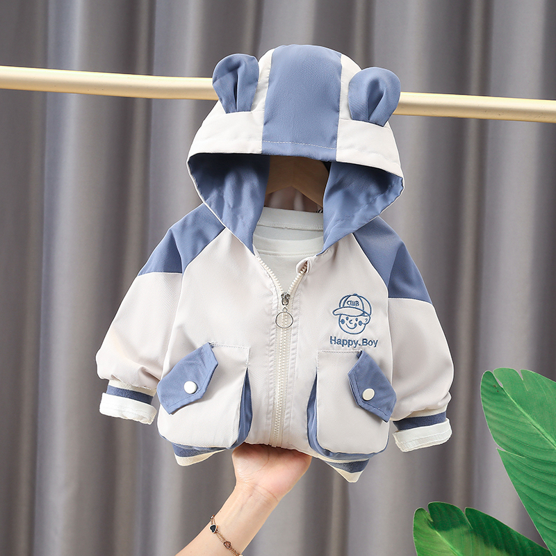Boys' Outwears Spring & Fall 2 Kidsren's Windbreakers Fashionable One-Year-Old Baby Clothes 0 Baby Kidsren's Clothing Tops Spring