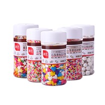 Color needle sugar Colorful candy Colored small particles Colored sugar grains Baking decoration birthday cake Bread mixed color sugar beads