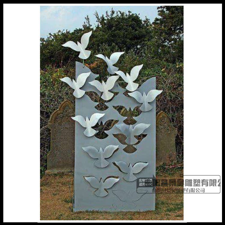 Creative Abstract Cut Paper Butterfly Sculpture Park District Landscape Garden Sculpture Decorative Pendulum-Taobao