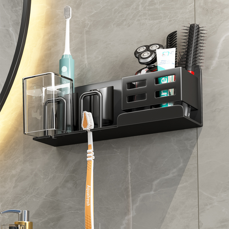 Toothbrush holder toothbrush holder free of punch hanging wall-style dental cup shelving cup holder wall-mounted toothbrush cup shelf