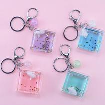 Stream Sand Bag Hanging Accessories Liquid Hanging Accessories Cute Little Fresh Pendant Cartoon Flowing Children Hanging Chain Gift Rafting Bottle