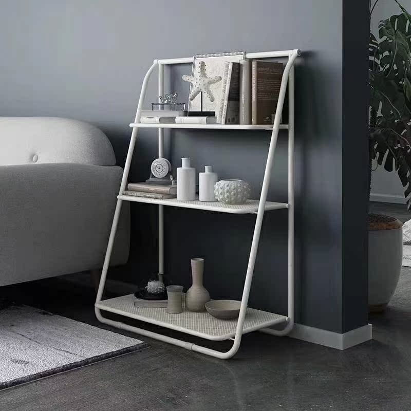 Nordic Wind Indoor Iron Art Folding Flower Shelf Outdoor Multilayer Floor Type Balcony Flower Shed SHELF