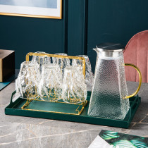 Nordic light luxury household water cup set glass kettle cold water bottle water set living room tea cup tea cup cup glass
