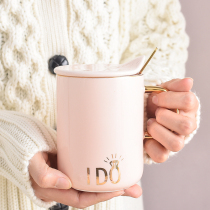 Couple Cup ceramic soft sister home living room drinking water cup pink girl cute creative mug set