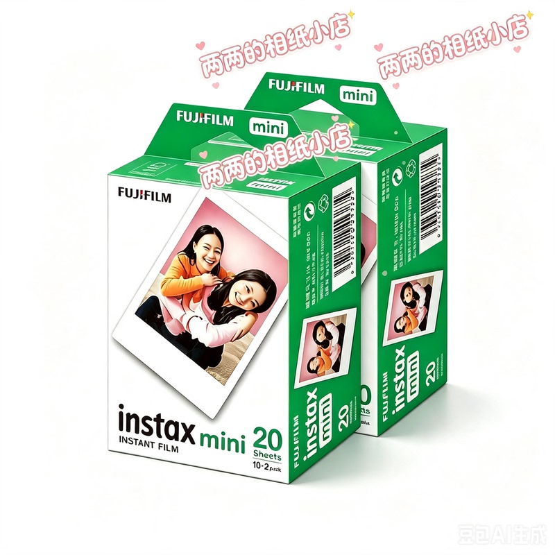 Fujifilm Instant Photo Paper Mini12/11/9/7+/25/40/90 Camera Single-Shot White Border