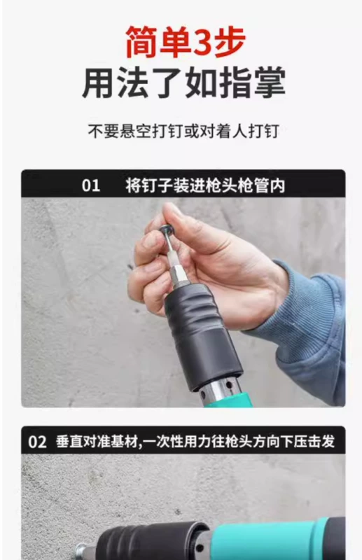 Pháo Mini Súng Bắn Đinh Trần Hiện Vật Không Khí Súng Bắn Đinh Bê Tông Đặc Biệt Fixator Cho Đóng Đinh Xi Măng Treo Tường Trang Trí Hiện Vật cấu tạo súng bắn đinh bê tông đinh bắn gỗ f30