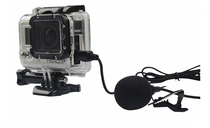 Apply GOPRO Hero3 3 4 External dedicated microphone wire collar clip style