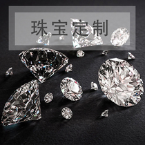 Qian Xiansen Jewelry Customized 18K Gold Diamond Pearl Color Treasure Ring Pendant Necklace Custom Link