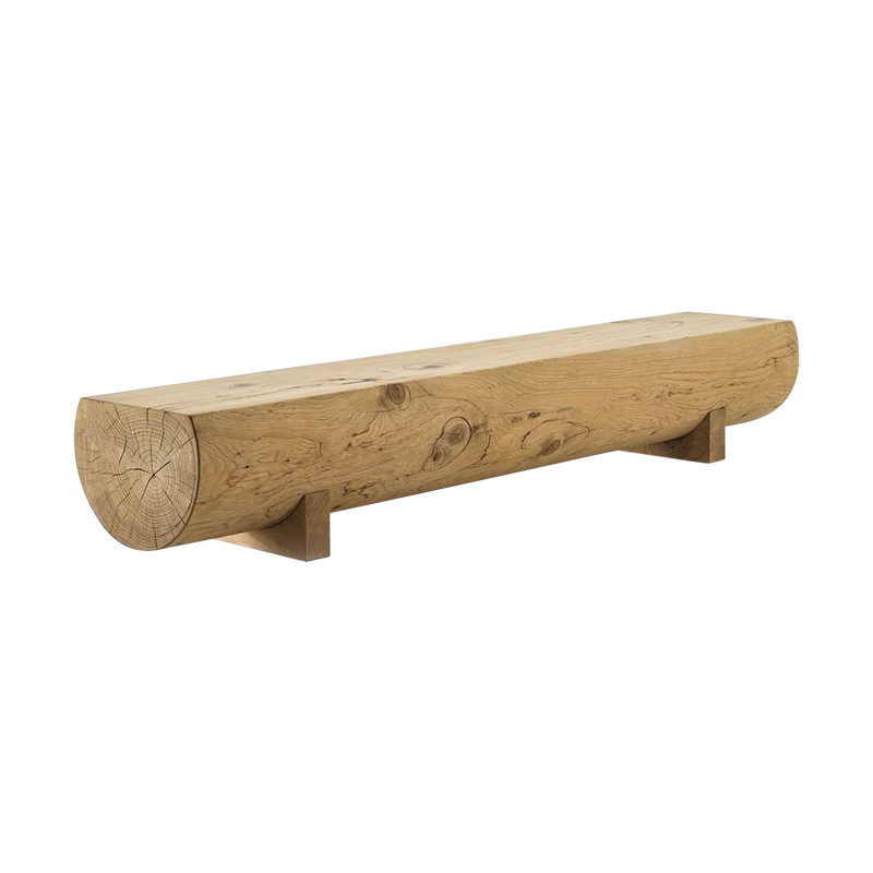 Personality log strip stool brief round changing shoes stool Minjuku hotel Rest Stool Clothing Shop Retro Solid Wood Mound