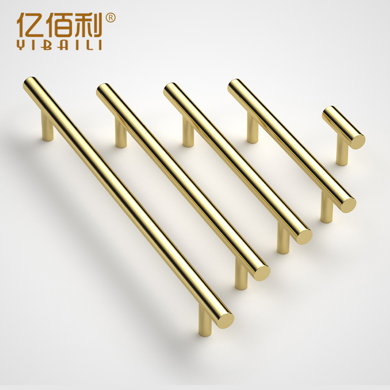 Bright Golden Handle Light Lavish Style Cabinet Door Wardrobe Door Handle Pure Bronze Color Cabinet Overall Cabinet Brief About American Handle