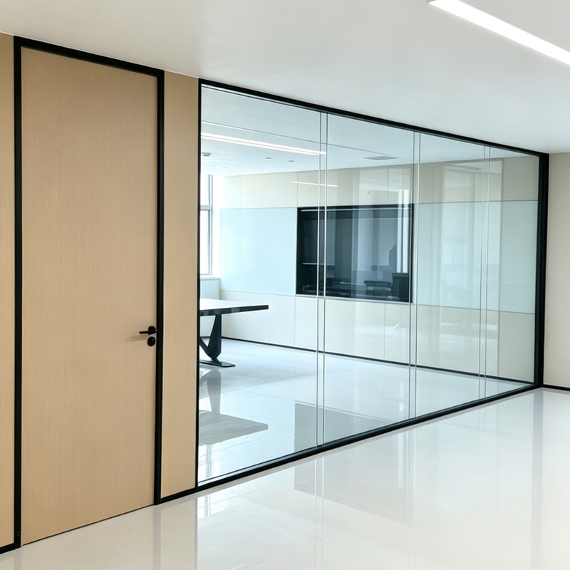 Office Glass Partition Wall Double-Layer Tempered Hollow Aluminum Alloy Blind Screen Sound Insulation Frosted High Partition Partition Wall Office Glass Partition Wall Double-Layer Tempered Hollow Aluminum Alloy Blind Screen Sound Insulation Frosted High Partition Partition Wall