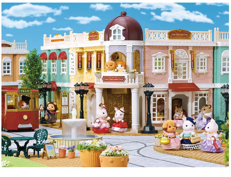 đèn led không nháy Gia đình Sylvanian Sembilan Family Town Bộ quà tặng đường phố Bộ đồ chơi nhà gái - Thiết bị sân khấu đèn led sáng nhấp nháy