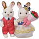 đèn led không nháy Gia đình Sylvanian Sembilan Family Town Bộ quà tặng đường phố Bộ đồ chơi nhà gái - Thiết bị sân khấu đèn led sáng nhấp nháy