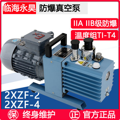 临海永昊防爆旋片真空泵2XZF-2实验室2XZF-6B工业380V电动抽真空