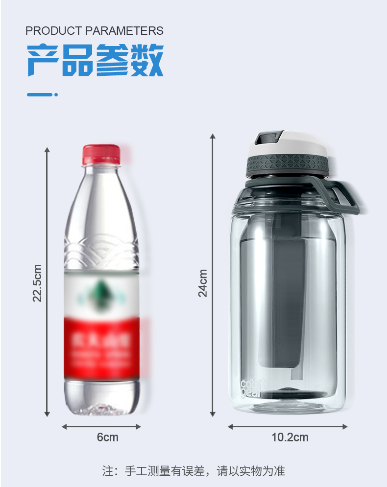 美国 coolgear 双层真空 超大运动水壶 936ml 配有专利冷凝棒 图7