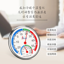 Thermometer household indoor temperature and humidity meter high-precision baby room wall-mounted dry and wet room temperature meter thermometer enlarged