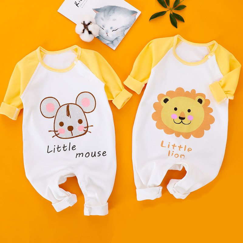 Baby Even body suit Spring autumn and winter suit 4 months 6 baby going out clothes 8 Ocean sends pure cotton newborn khae climbing clothes