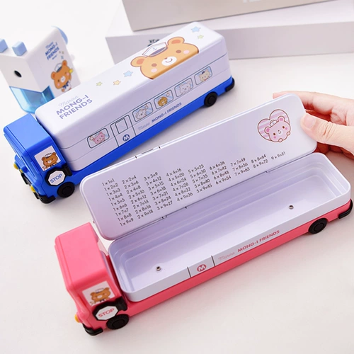 Детский милый мультяшный пенал для школьников, металлические универсальные канцтовары для первого класса для детского сада для мальчиков и девочек, 1-3 года