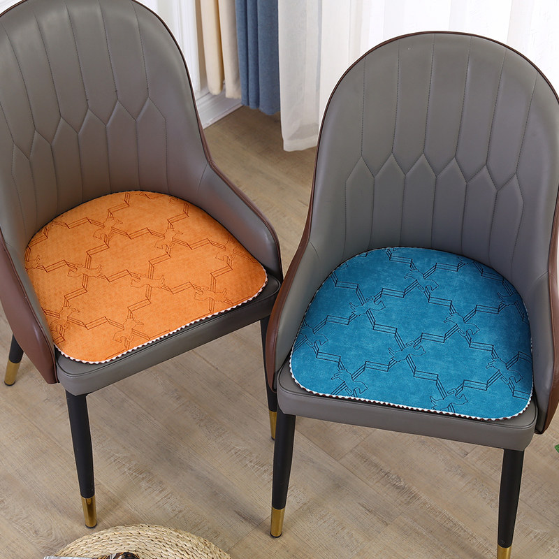 Dining chair cushion cushion arc-shaped Chinese horseshoe-shaped dining table chair cushion summer thin section breathable household non-slip seat cushion