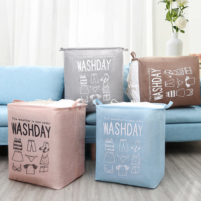 Collect Japanese cotton cloth large foldable dirty basket collection basket to collect basket for cotton collection bag