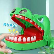 Biting finger dinosaur big mouth crocodile toy biting hand shark tooth extraction plastic children parent-child trick toy boy