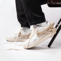 Nike Air Force1 AF1 black and white Air Force One 3D printing for old deconstructor wind small crowdball shoes custom-made